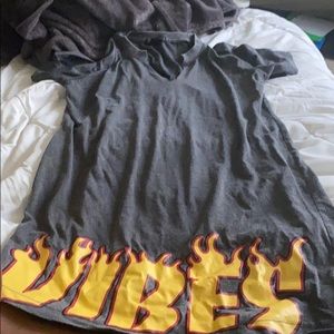 T shirt distressed dress